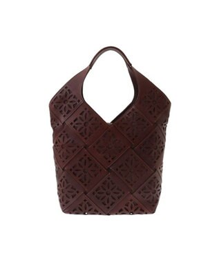 genten サステナブルカットワーク トートバッグ（大） ノウチャ