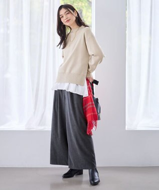 ANY L 【新色追加】ハイネックデイリーニット ベージュ