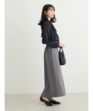 Green Parks ・ＥＬＥＮＣＡＲＥ　ＤＵＥ　バックリボンブラウス Black