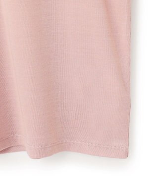 ICB L 【洗える】リヨセルカシミヤスムース ハイネックカットソー ヘイズピンク系