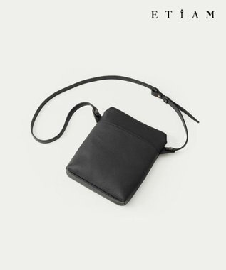  【ETIAM】シュリンク 縦型ショルダーバッグ《Grace》