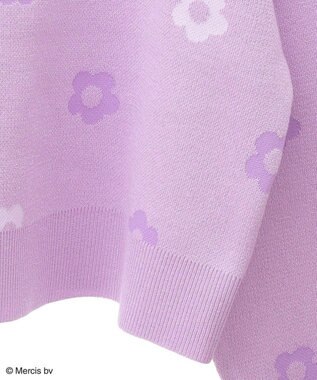 Green Parks Ｍｉｆｆｙ／フラワージャガードニットプルオーバー Lavender