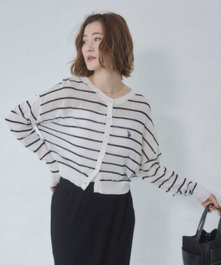 WEGO U.S. POLO ASSN.別注 シアーカーデ ホワイトボーダー