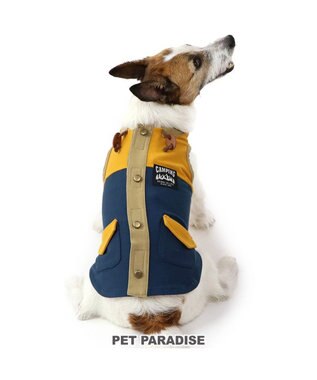 PET PARADISE ペットパラダイス 背中開きベスト ネイビー 【中型犬】 ネイビー