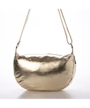 UNBILLION カシュカシュ cachecache / メタリックハーフムーンショルダー ゴールド