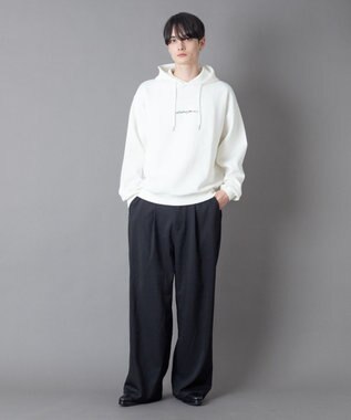 WEGO 【ユニセックス着用ITEM】ワンポイントプルパーカー ホワイト