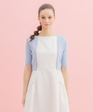 TOCCA 【洗える！&UV CUT】TREFOIL ボレロ スカイブルー系