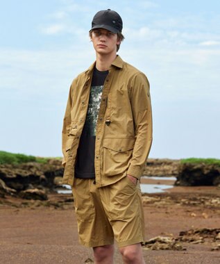 JOSEPH ABBOUD MOUNTAIN 【吸水速乾/消臭性】デオドライ天竺 フォトプリント Ｔシャツ ブラック系6