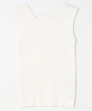 ANY L 【2SET】シアーロゴニット×タンクトップセット ライトベージュ