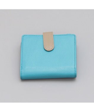 UNBILLION アトランタ ATLANTA / 牛革二つ折りカラーコンビウォレット ブルー