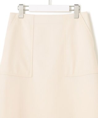 23区 L 【CLASSY.12月号掲載】】ポリエステルウールカルゼ ショート丈 スカート アイボリー系
