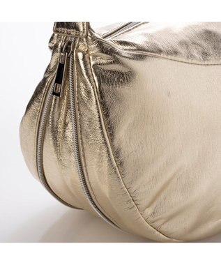 UNBILLION カシュカシュ cachecache / メタリックハーフムーンショルダー ゴールド