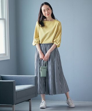 ANY ツイストスリーブ トップス イエロー