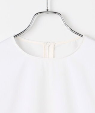 #Newans 【洗濯機可】シャーリングカフスシャツ ホワイト