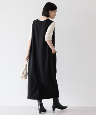 AMERICAN HOLIC Ｖネックコクーンワンピース Black