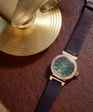 CITIZEN 【替えバンド付きウオッチ】スズランの葉の重なりを深みのあるグラデーションで表現した２way Model　CITIZEN L ウォームゴールド