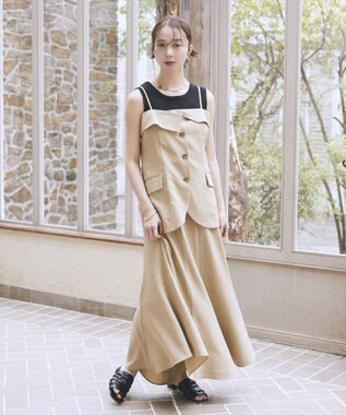 earth music&ecology パールＭＩＸチャームネックレス Gold