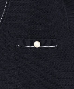 Feroux 【セットアイテム】2WAYリボンタイ ワンピース × ニット ベスト スカイブルー系