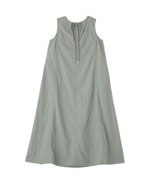 AMERICAN HOLIC 【2点セット】ナイロンAラインワンピース+キャミソール Grayish Khaki