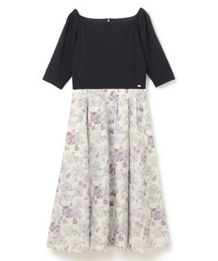 TOCCA 【ヨンア×大人百花×TOCCAコラボ】【洗える】BOTANICAL GARDEN PARTY ドレス ブラック×クリームイエロー