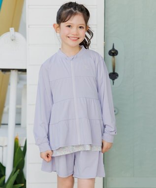 組曲 KIDS 【SS-Lサイズ】 ティアードラッシュガード ラベンダー