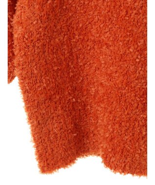 Green Parks テープヤーン半袖ニットプルオーバー Orange