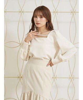 earth music&ecology ２ｗａｙストラップブラウス Off White