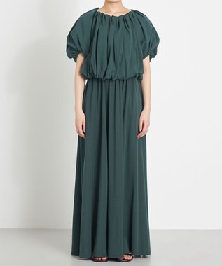 NAVE 【Nave 　洗える・接触冷感】クロップドジャージーブラウス グリーン系