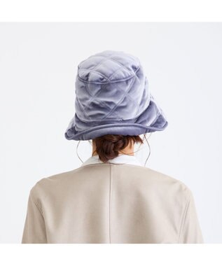 ATRENA 光電子糸キルティングバケハ ブルーグレー