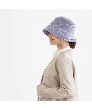 ATRENA 光電子糸キルティングバケハ ブルーグレー