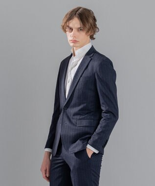 JOSEPH HOMME エアジャガードジャージー　カットソージャケット ネイビー系