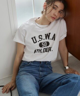 WEGO 【ANGIE VINTAGE】カレッジロゴプリントTee 柄12