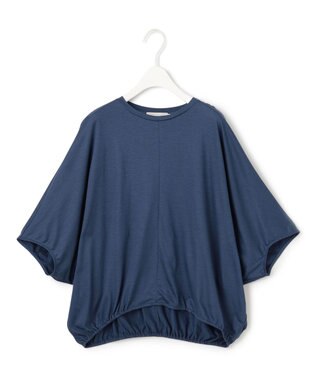 ICB L 【接触冷感・速乾・洗える】Ly.Coハイゲージ ドルマンスリーブプルオーバー ブルーグレー系