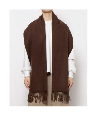 UNBILLION カシュネ cache nez / ウール無地ストール ブラウン