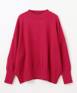 ANY 【6色展開】ムースタッチボクシーニット ピンク