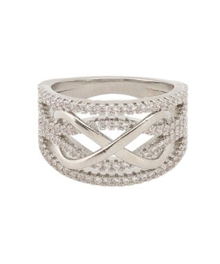 MOONBAT Luna Luce(ルナルーチェ)スカーフリング Pave Setting パヴェセット お手持ちのスカーフを通すだけ ギフト シルバー