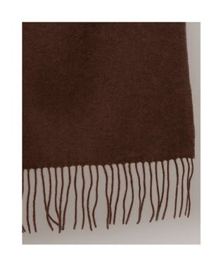 UNBILLION カシュネ cache nez / ウール無地ストール ブラウン