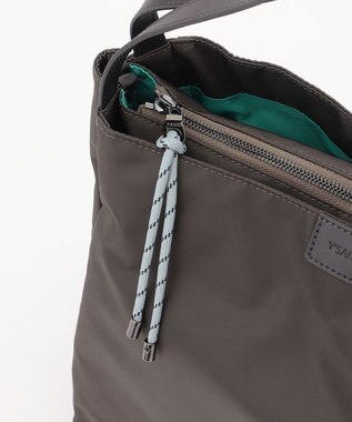 Y'SACCS 【大人のおしゃれ手帖10月号掲載】市川実和子×Y'SACCS　ナイロンすっきりトート ダークグレー