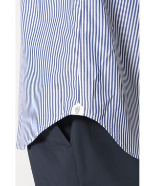 DAKS コットン ストライプシャツ ブルー