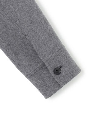 BEIGE， 【WEB限定】PAYSON / ウールリバーオーバーサイズステンカラーコート Top Gray