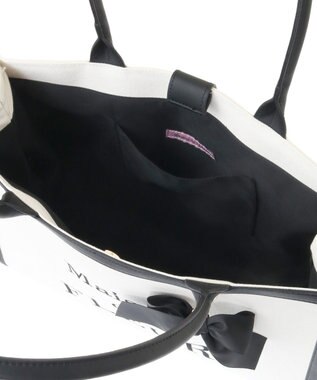 Maison de FLEUR ロゴ刺繍キャンバストートバッグ Black