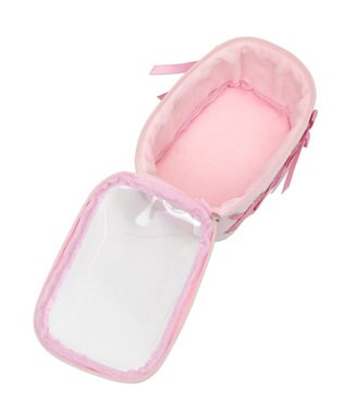 WEGO 【痛バ＆推し活グッズ】サイドレースアップぬいポーチ ライトピンク