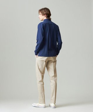 J.PRESS MEN ピースダイ トリコチンストレッチパンツ ベージュ系