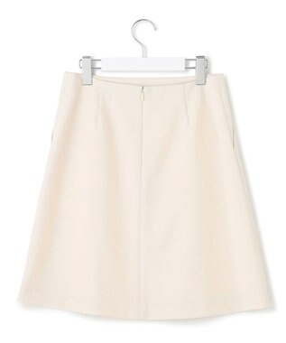 23区 L 【CLASSY.12月号掲載】】ポリエステルウールカルゼ ショート丈 スカート アイボリー系
