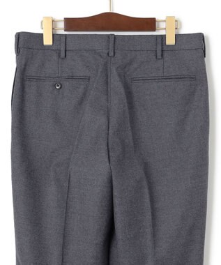 J.PRESS MEN 【ウォッシャブル可】トリートメントウール ストレッチフランネル スラックス ライトグレー系