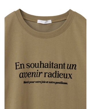 Green Parks ５分袖フロッキーロゴプリントＴＥＥ Khaki