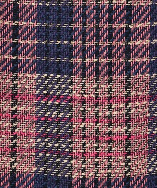 ANY SIS 【25周年記念】ビットポイントツイーディ スカート ピンク系チェック