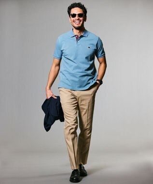 GOTAIRIKU 仕事で着られる綿パン【吸水速乾/ストレッチ/折り目加工】クールマックスコットンパンツ_ノータック（25年モデル） ベージュ系