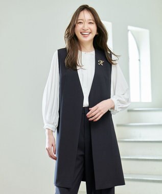 ANY 【WEB/一部店舗限定】パールイニシャルブローチ K