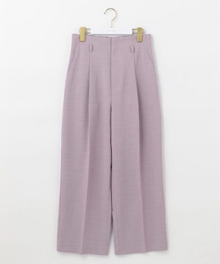 ANY SIS 【セットアップ対応】リネンライク ワイドパンツ ラベンダー